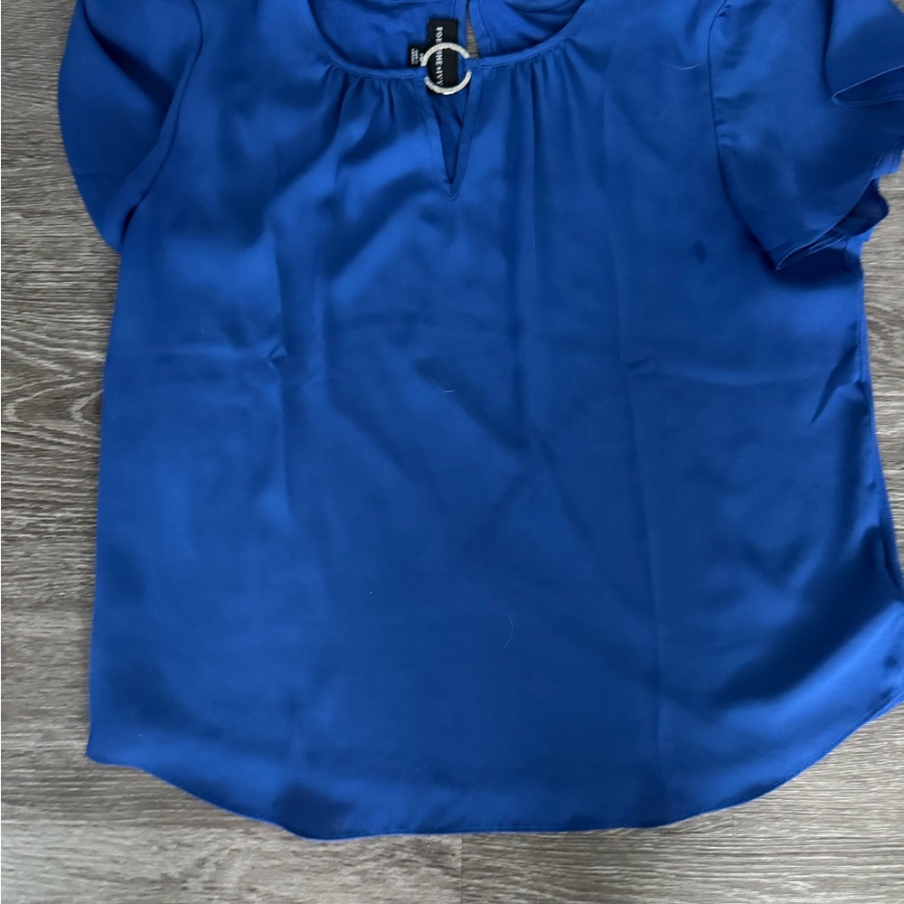 Elegant Blue Women's Top